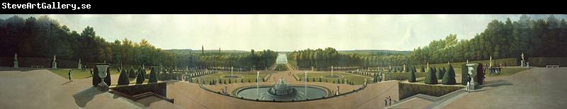 John Vanderlyn Panoramic View of the Palace and Gardens of Versailles